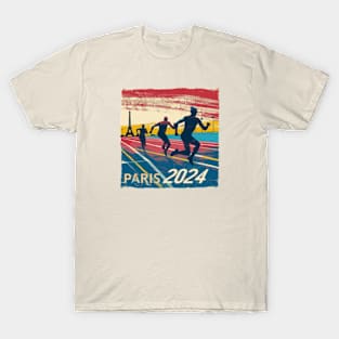 Paris 2024, sprint race, Athletics T-Shirt